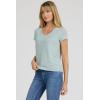 image:imageDEAR JOHN Aisha V Neck Short Sleeve Jersey Top for WomenMilky Blue