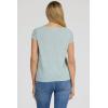 image:imageDEAR JOHN Aisha V Neck Short Sleeve Jersey Top for WomenMilky Blue