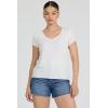 image:imageDEAR JOHN Aisha V Neck Short Sleeve Jersey Top for WomenWhite