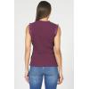 image:imageDEAR JOHN Bridget Sleeveless Ruffle Top Womens Knit Crew NeckFig