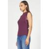 image:imageDEAR JOHN Bridget Sleeveless Ruffle Top Womens Knit Crew NeckFig