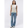 image:imageDEAR JOHN Bridget Sleeveless Ruffle Top Womens Knit Crew NeckHeather Grey
