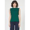 image:imageDEAR JOHN Bridget Sleeveless Ruffle Top Womens Knit Crew NeckRainforest