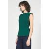 image:imageDEAR JOHN Bridget Sleeveless Ruffle Top Womens Knit Crew NeckRainforest