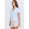 image:imageDEAR JOHN Chaya Womens Top V Neck Short Sleeve Relaxed FitSkyway