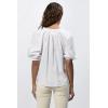 image:imageDEAR JOHN Costa Top Womens Woven V Neck Raglan Three Quarter Sleeve with Floral PrintWhite