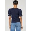 image:imageDEAR JOHN Dani Womens Puff Sleeve Top ShirtBlack Iris