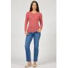 image:imageDEAR JOHN Edina Crew Neck Long Sleeve Sweater Top for WomenDeep Terracotta