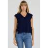 image:imageDEAR JOHN Esha V Neck Sleeveless Sweater Top for WomenBlack Iris