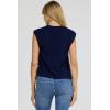 image:imageDEAR JOHN Esha V Neck Sleeveless Sweater Top for WomenBlack Iris