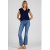 image:imageDEAR JOHN Esha V Neck Sleeveless Sweater Top for WomenBlack Iris