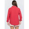 image:imageDEAR JOHN Gaia Poplin Classic Collared Buttonup Long Sleeve Womens ShirtSalsa