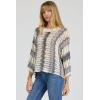 image:imageDEAR JOHN Gilly Crew Neck Long Sleeve Striped Sweater Top for WomenGrey Stripe