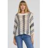 image:imageDEAR JOHN Gilly Crew Neck Long Sleeve Striped Sweater Top for WomenGrey Stripe