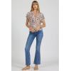 image:imageDEAR JOHN Julia Womens Classic Fit Top V Neck Short Sleeve ShirtTropical Ikat