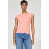 image:imageDEAR JOHN Kiyomi Womens Fitted Short Sleeve Top Crew Neck Raglan SleeveTerracotta