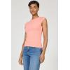 image:imageDEAR JOHN Kiyomi Womens Fitted Short Sleeve Top Crew Neck Raglan SleeveTerracotta