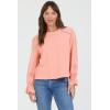 image:imageDEAR JOHN Lacey Crew Neck Long Sleeve Pullover Top for WomenTea Rose Cord