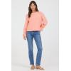 image:imageDEAR JOHN Lacey Crew Neck Long Sleeve Pullover Top for WomenTea Rose Cord