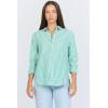 image:imageDEAR JOHN Lolita Womens Shirt Poplin ButtonUp Long SleeveGreengrass Stipe