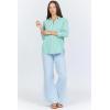 image:imageDEAR JOHN Lolita Womens Shirt Poplin ButtonUp Long SleeveGreengrass Stipe