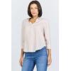 image:imageDEAR JOHN Lolita Womens Shirt Poplin ButtonUp Long SleeveTaupe Stripe