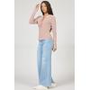image:imageDEAR JOHN Luna Top for Women Fitted Thermal Henley Silhouette with Button Front and Long SleevePink Clay