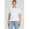 image:imageDEAR JOHN Meredith Womens Cotton Knit Crew Neck Dolman Sleeve Ruffle Cuff TopWhite