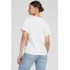image:imageDEAR JOHN Meredith Womens Cotton Knit Crew Neck Dolman Sleeve Ruffle Cuff TopWhite