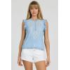image:imageDEAR JOHN Nicola Button Front Sleeveless Henley Top for WomenCarolina Blue