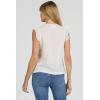 image:imageDEAR JOHN Nicola Button Front Sleeveless Henley Top for WomenEgret