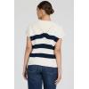 image:imageDEAR JOHN UNA Sleeveless VNeck Striped Sweater Top for WomenBlack Iris Stripe