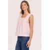 image:imageDEAR JOHN UNA Womens Top Square Neck Sleeveless Relaxed FitPale Lilac