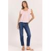 image:imageDEAR JOHN UNA Womens Top Square Neck Sleeveless Relaxed FitPale Lilac