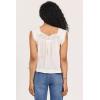 image:imageDEAR JOHN UNA Womens Top Square Neck Sleeveless Relaxed FitWhite