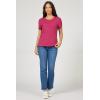 image:imageDEAR JOHN Unity Metallic Tee Womens Top Crew Neck Short Sleeve Hip LengthBeaujolais