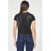 image:imageDEAR JOHN Unity Metallic Tee Womens Top Crew Neck Short Sleeve Hip LengthGold