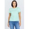 image:imageDEAR JOHN Unity Metallic Tee Womens Top Crew Neck Short Sleeve Hip LengthMist Green