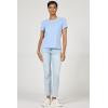 image:imageDEAR JOHN Unity Metallic Tee Womens Top Crew Neck Short Sleeve Hip LengthPigment Skyway
