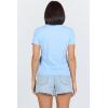 image:imageDEAR JOHN Unity Metallic Tee Womens Top Crew Neck Short Sleeve Hip LengthPlacid Blue
