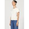 image:imageDEAR JOHN Unity Metallic Tee Womens Top Crew Neck Short Sleeve Hip LengthWhitecap Grey