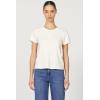 image:imageDEAR JOHN Unity Metallic Tee Womens Top Crew Neck Short Sleeve Hip LengthWhitecap Grey