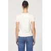 image:imageDEAR JOHN Unity Metallic Tee Womens Top Crew Neck Short Sleeve Hip LengthWhitecap Grey