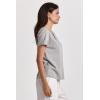 image:imageDEAR JOHN Vani Womens Short Sleeve VNeck Shirt Classic Fit Comfort Cotton TeeHeather Grey