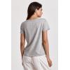 image:imageDEAR JOHN Vani Womens Short Sleeve VNeck Shirt Classic Fit Comfort Cotton TeeHeather Grey