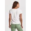 image:imageDEAR JOHN Vani Womens Short Sleeve VNeck Shirt Classic Fit Comfort Cotton TeeWhite