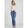 image:imageDEAR JOHN Vivi VNeck Long Sleeve Crochet Sweater Top for WomenWhite
