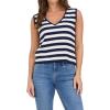 image:imageDEAR JOHN Celia VNeck Sleeveless Knit Top for WomenBlack Iris Stripe