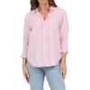 image:imageDEAR JOHN Lolita Womens Shirt Poplin ButtonUp Long SleevePale Lilac Stripe