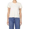 image:imageDEAR JOHN Unity Metallic Tee Womens Top Crew Neck Short Sleeve Hip LengthWhitecap Grey